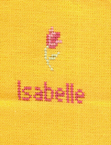 Serviette de table pour Isabelle
