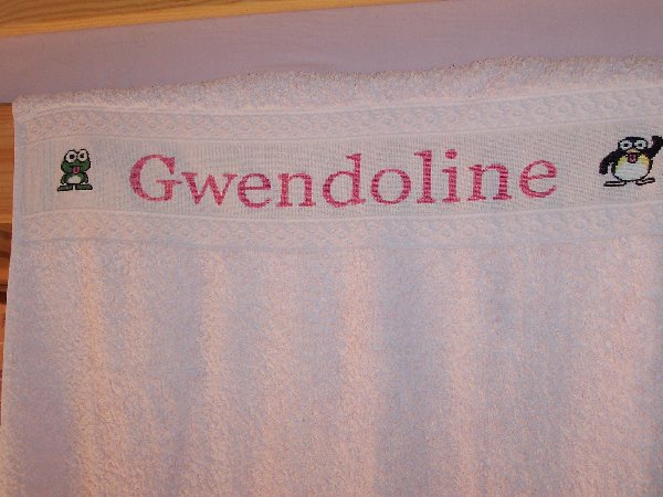 Serviette de toilette pour Gwendoline