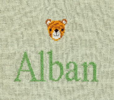 Serviette pour Alban